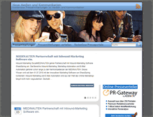 Tablet Screenshot of medien.pr-gateway.de